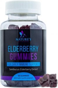 Nature’s Nutrition Elderberry Gummies for Immune Support