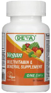 Deva Vegan Vitamins Daily Multivitamin Mineral Supplement 1